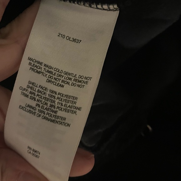 Mountain Hardwear HiCamp Monkey Fleece Trench Black Double Breasted Jacket Coat - Picture 6 of 7